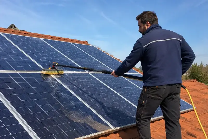 Nettoyage et entretien de panneaux solaires à François